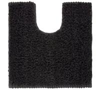 Wer-Homeshowroom Loop Pedestal Mat Supersoft Bathroom Essential Providing Comfort Underfoot 50 x 50cm - Black
