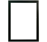 Wer-Homeshowroom Premium Quality MDF with Wood Finish Picture Frame Photo Frame Poster Plastic Safety Glass Frame Use As Portrait Or Landscape Ready To Hang On Wall or Place On Table - Black (20 x 16)
