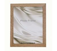 Wer-Homeshowroom Premium Quality MDF with Wood Finish Picture Frame Photo Frame Poster Plastic Safety Glass Frame Use As Portrait Or Landscape Ready To Hang On Wall or Place On Table - OAK (14 x 12)
