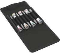 Wera 8740 B HF Imperial 1 Zyklop In-Hex-Plus holding function bit socket set, 3/8" drive, 7pc, 05003181001 , Black