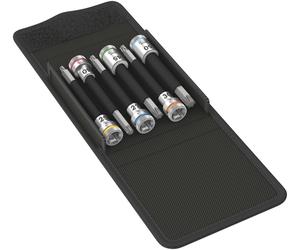 Wera 003185 B TORX® HF 1 Zyklop 3/8" Drive 6 Piece Long Torx Bit Socket Set