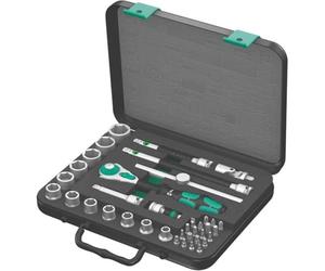 Wera 003596 Zyklop SB4 Socket Set 3/8-inch Drive (38 Pieces) - Basic Imperial