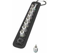 Wera 003881 Belt A 2 1/4″Dr 8pce 2-8mm Metric Zyklop In-Hex Bit Socket Set