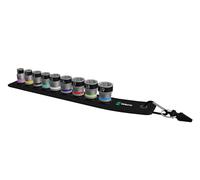 Wera 003970 Belt B 1 3/8″Dr 9pce Holding Function 8-19mm Socket Set On Rail