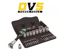 Wera 004046 29Pce 3/8"Dr 8100 SB 6 Zyklop Speed Ratchet Metric Socket & Bit Set