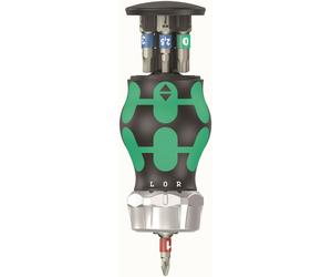 Wera 004185 Bicycle Set 5 Ratchet Stubby PH,Slot,Hex 1/4" Bit Holder Screwdriver