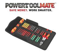 Wera 006612 17 Pc VDE Kraftform Kompakt Screwdriver Set & Knipex Multi Plier Set
