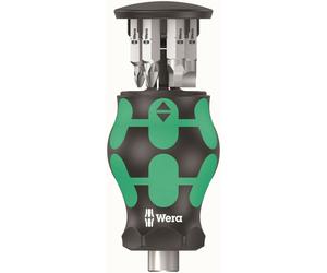 Wera 008878 Kraftform 'Stubby 5' Ph,Slot,Sq Magnetic 1/4" Bit Holder Screwdriver