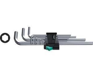 Wera 021909 9 Piece Long Hexagon Allen Key Set Metric 1.5-10mm 950l/9SM
