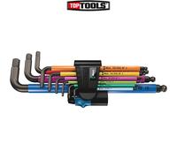 Wera 022210 Hex-Plus 9 Pcs Multicolour Ball-End L-key Set With Holding Function