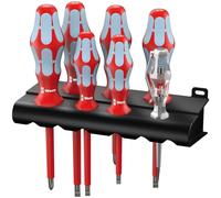Wera 5022728001 Kraftform Plus VDE Stainless Steel Screwdriver Set of 7 PH / SL