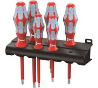 Wera 3165i/6 Kraftform VDE Stainless Steel Lasertip screwdriver set, PZ/SL, 6pc, 05022745001, Silver