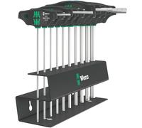 Wera 05023454001 454/10 HF Set Imperial 2 Screwdriver set T-handle Hex-Plus screwdrivers with holding function, imperial, 10 pieces
