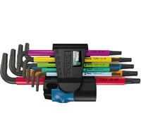 Wera 024179 9 Piece Torx Hold Function Star L Key Set Short Arm Multi Colour