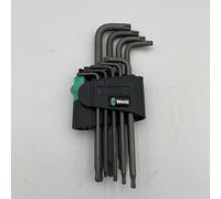 Wera 024242 9 Piece Ball Ended Torx Key Set T8-T40