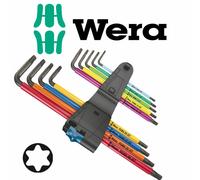 Wera 024470 Tools TORX® HF Multicolour BL Long L-Key Set TX 8-40 9pc 967 TX SXL