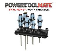 Wera 032063 6 Piece Kraftform Plus Stainless Screwdriver Set Slotted PH / PZ