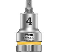 Wera 05003031001 8740 B Holding Function Zyklop In-Hex Bit-Socket, Yellow, 3/8-Inch, 4 x 35 mm