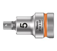 Wera 05003033001 8740 B Holding Function Zyklop In-Hex Bit-Socket, Bright Orange, 3/8-Inch, 5 x 35 mm