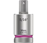 Wera 05003091001 8740 B Holding Function Zyklop In-Hex Bit-Socket, Pink, 3/8-Inch, 5/16-Inch x 38 mm