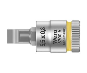 Wera 05003322001 8700 A FL Slotted Screws Zyklop Bit Socket 1/4" 1...