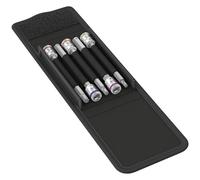 WERA 5 Piece 100mm Long 1/4" Sq. Drive Holding Function HEX Socket Set, 003345