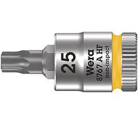 Wera 05003360001 8767 A HF Torx Bit Socket 1/4 Inch with Retaining Function, Yellow, 05003365001