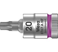 Wera 05003364001 8767 A HF Torx Zyklop Bit Socket with 1/4" Drive with Holding Function, TX 20 x 28 mm