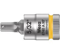 Wera 05003385001 8740 A HF Zyklop bit socket with holding function, 1/4" drive, 5/32" x 28 mm