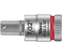 Wera 05003387001 8740 A HF Zyklop bit socket with holding function, 1/4" drive, 7/32" x 28 mm