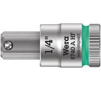Wera 05003388001 8740 A HF Zyklop bit socket with holding function, 1/4" drive, 1/4" x 28 mm