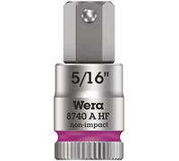 Wera 05003389001 8740 A holding Function Zyklop In-Hex Bit-Socket, Pink, 1/4-Inch x 28 mm, 5/16-Inch