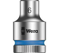 Wera 05003551001 HMB Zyklop Ratchet 3/8in Socket 6mm, Silver, 3/8 Zoll - 6.0 mm