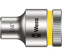 Wera 05003569001 1/4-Inch 8790 HMB Zyklop Socket with Hexagon Drive - Silver