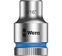 Wera 05003570001 5/16-Inch 8790 HMB Zyklop Socket with Hexagon Drive - Silver