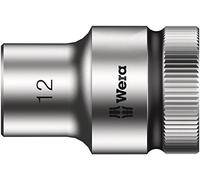 Wera 05003603001 12 mm 8790 HMC Zyklop Socket with Hexagon Drive - Silver
