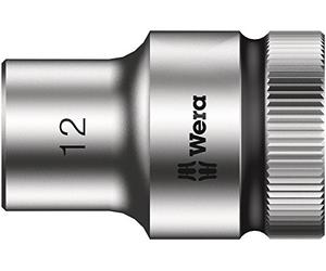 Wera 05003603001 12 mm 8790 HMC Zyklop Socket with Hexagon Drive - Silver