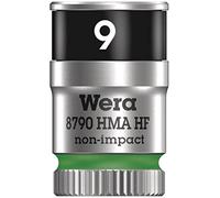 Wera 05003724001 8790 HMA HF Zyklop socket with 1/4" drive with holding function, 9 x 23 mm