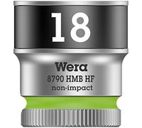 Wera 05003752001 8790 Hmb Holding Function Zyklop Socket Drive, Lime Green, 3/8-Inch x 29 mm, Size 18
