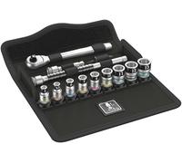 Wera 05003756001 SA 12 HF Socket Set Zyklop Metal Switch 1/4" Drive 13pc