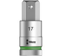 Wera 05003828001 8740 17 x 60 mm 1/2-Inch Drive SW C HF Zyklop in-Hex Socket with Hex-Plus High Torque Fastener Holding Function