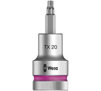 Wera 05003830001 8767 TX20 x 60 mm 1/2-Inch Drive C HF Zyklop Torx Socket with Fastener Holding Function