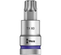 Wera 05003838001 8767 TX60 x 60 mm 1/2-Inch Drive C HF Zyklop Torx Socket with Fastener Holding Function