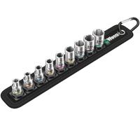 Wera 05003883001 Belt A 4 Zyklop socket set, 1/4" drive, 9 pieces