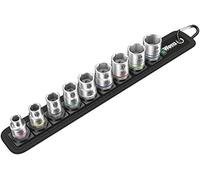 Wera 05003973001 Belt B 4 Zyklop Socket Set, Black, 3/8-Inch, Set of 9 Pieces