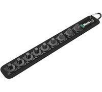 WERA 2Go 9 Twist Lock Holding 3/8" Square Drive Empty Socket Storage Rail,003981