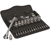Wera 004017 Zyklop Metal-Push Ratchet & Socket Set of 28 Metric 1/4in Drive