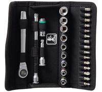 Wera 004018 Zyklop Metal-Switch Slim Ratchet & Socket Set 28 Metric 1/4in Drive