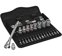 Wera 004018 Zyklop Metal-Switch Slim Ratchet & Socket Set 28 Metric 1/4in Drive