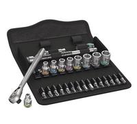 Wera 05004018001 8100 Sa 8 Zyklop Metal Switch Slim Ratchet & Socket Set Of 28 Metric 1/4In Drive Wer004018
